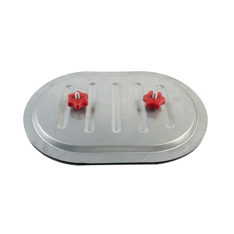 SS-CA luftkanal galvaniseret stål Oval adgangsdør