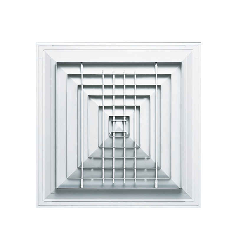 Flerbladet luftudtag er velegnet til installation i gange eller røgtætte forbehandlingsrum